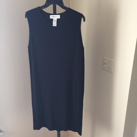 HOST PICK 🎉🎊Jones & CO, Black Ribbed Knit Dress!❌❌SOLD - Picture 3 of 15